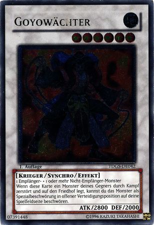 GoyoWachter TDGS DE042 Ultimate Rare 1st Edition German Yugioh Cards GoyoWachter TDGS DE042 Ultimate Rare 1st Edition German Yugioh Cards