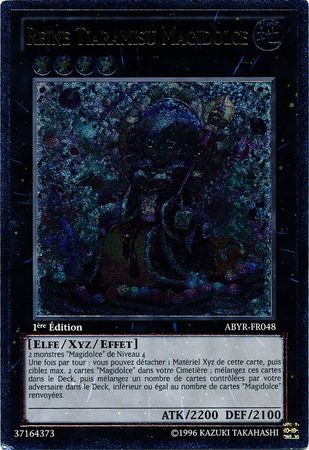 Reine Tiaramisu Magidolce ABYR FR048 Ultimate Rare 1st Edition French Yugioh Cards Reine Tiaramisu Magidolce ABYR FR048 Ultimate Rare 1st Edition French Yugioh Cards