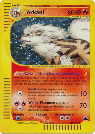 Arkani German Arcanine H2 H32 Near Mint Holo Rare Skyridge 30714 Other Non English Pokemon Singles Arkani German Arcanine H2 H32 Near Mint Holo Rare Skyridge 30714 Other Non English Pokemon Singles