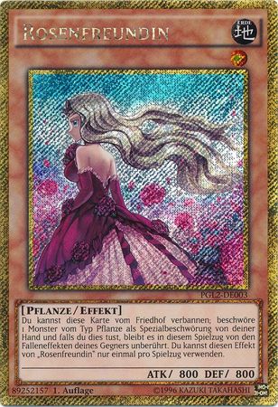 Rosenfreundin PGL2 DE003 Gold Secret 1st Edition German Yugioh Cards Rosenfreundin PGL2 DE003 Gold Secret 1st Edition German Yugioh Cards