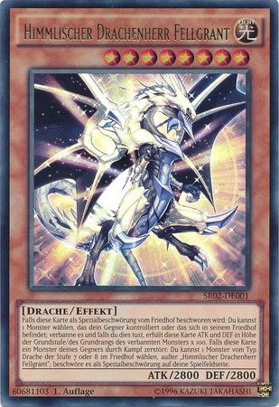 Himmlischer Drachenherr Fellgrant SR02 DE001 Ultra Rare 1st Edition German Yugioh Cards Himmlischer Drachenherr Fellgrant SR02 DE001 Ultra Rare 1st Edition German Yugioh Cards
