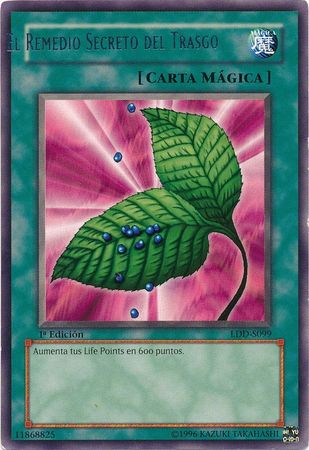 El Remedio Secreto del Trasgo LDD S099 Rare 1st Edition Misprint Off Center Name Yu Gi Oh Misprints El Remedio Secreto del Trasgo LDD S099 Rare 1st Edition Misprint Off Center Name Yu Gi Oh Misprints