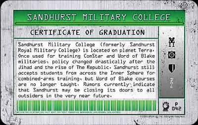 Graduate Sandhurst P 042 10 pts MechWarrior Domination Mechwarrior Domination Graduate Sandhurst P 042 10 pts MechWarrior Domination Mechwarrior Domination