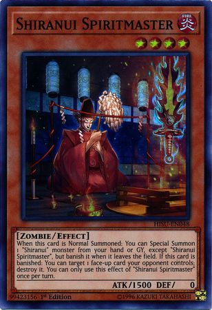 Shiranui Spiritmaster HISU EN048 Super Rare 1st Edition Hidden Summoners Singles Shiranui Spiritmaster HISU EN048 Super Rare 1st Edition Hidden Summoners Singles