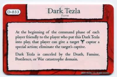 Dark Tezla D 033 Mage Knight Dark Riders Dark Tezla D 033 Mage Knight Dark Riders