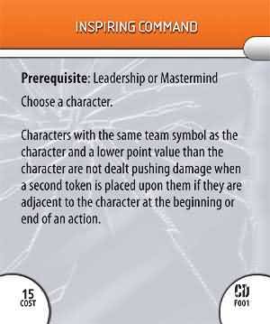 F001 Inspiring Command Feat Card Collateral Damage DC Heroclix DC Collateral Damage Singles F001 Inspiring Command Feat Card Collateral Damage DC Heroclix DC Collateral Damage Singles