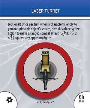 S004 Laser Turret Object Token Collateral Damage DC Heroclix S004 Laser Turret Object Token Collateral Damage DC Heroclix