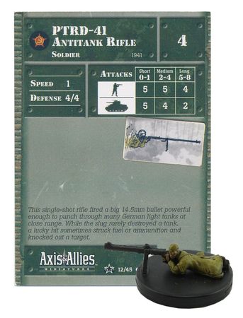 12 PTRD 41 Antitank Rifle Base Set II Axis Allies Miniatures Common 12 PTRD 41 Antitank Rifle Base Set II Axis Allies Miniatures Common