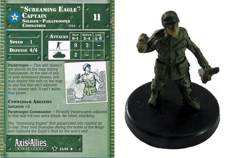 Axis & Allies miniatures French Bold Captain FR 
