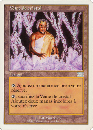 Veine de cristal Crystal Vein 322 350 Sixth Edition French Singles Veine de cristal Crystal Vein 322 350 Sixth Edition French Singles