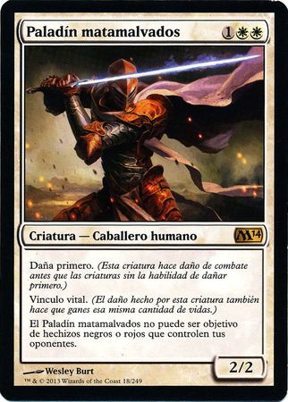 Paladin matamalvados Fiendslayer Paladin 18 249 Magic 2014 Spanish Singles Paladin matamalvados Fiendslayer Paladin 18 249 Magic 2014 Spanish Singles