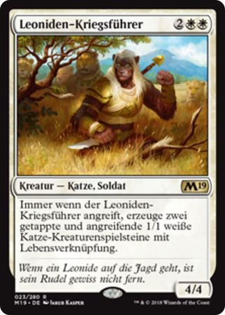 Leoniden Kriegsfuhrer Leonin Warleader 023 280 German Magic 2019 German Singles Leoniden Kriegsfuhrer Leonin Warleader 023 280 German Magic 2019 German Singles