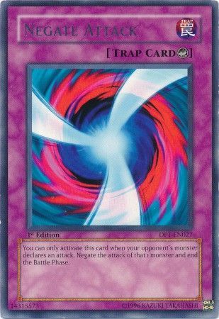 Negate Attack DP1 EN027 Rare 1st Edition Negate Attack DP1 EN027 Rare 1st Edition