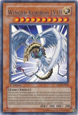 Winged Kuriboh LV10 - DP1-EN006 - Rare 1st Edition