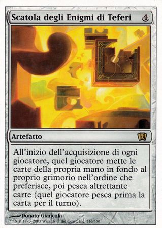 Scatola degli Enigmi di Teferi Teferi s Puzzle Box 316 350 Eighth Edition Italian Singles Scatola degli Enigmi di Teferi Teferi s Puzzle Box 316 350 Eighth Edition Italian Singles