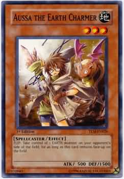 Yugioh Aussa the Earth Charmer TLM Common 1st Edition x3 PLAYSET Pack Fresh MINT