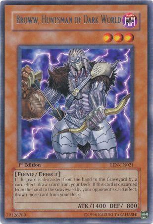 Broww Huntsman of Dark World EEN EN021 Rare 1st Edition Elemental Energy EEN 1st Edition Singles Broww Huntsman of Dark World EEN EN021 Rare 1st Edition Elemental Energy EEN 1st Edition Singles