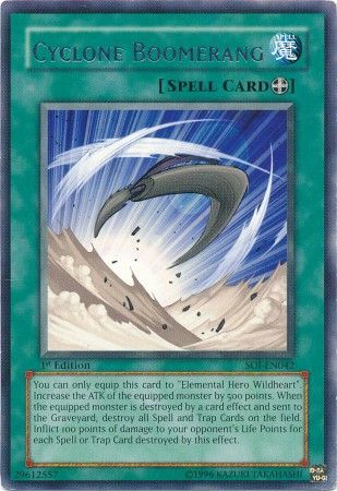 Cyclone Boomerang SOI EN042 Rare 1st Edition Cyclone Boomerang SOI EN042 Rare 1st Edition