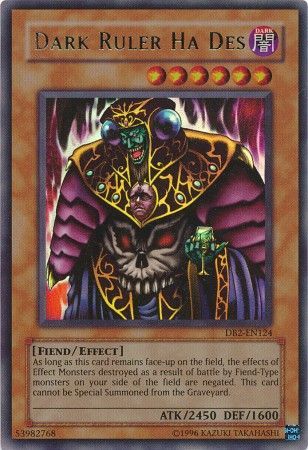 Dark Ruler Ha Des DB2 EN124 Ultra Rare Dark Ruler Ha Des DB2 EN124 Ultra Rare
