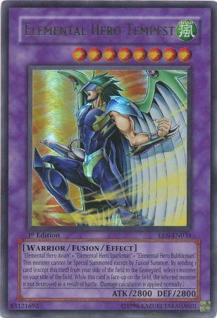 Elemental Hero Tempest - EEN-EN034 - Ultra Rare 1st Edition