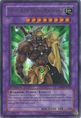 Elemental Hero Wildedge - EEN-EN035 - Ultra Rare 1st Edition