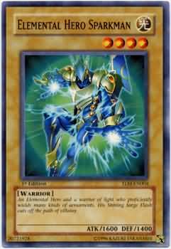 Elemental Hero Sparkman TLM EN004 Common 1st Edition Elemental Hero Sparkman TLM EN004 Common 1st Edition