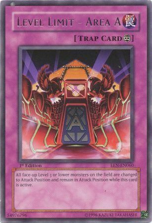 Level Limit Area A EEN EN060 Rare 1st Edition Level Limit Area A EEN EN060 Rare 1st Edition