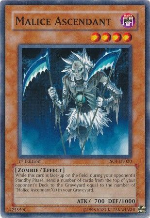 Malice Ascendant SOI EN030 Common 1st Edition Shadow of Infinity SOI 1st Edition Singles Malice Ascendant SOI EN030 Common 1st Edition Shadow of Infinity SOI 1st Edition Singles