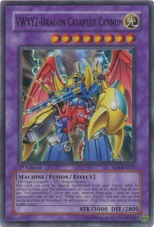 VWXYZ Dragon Catapult Cannon EEN EN031 Super Rare 1st Edition VWXYZ Dragon Catapult Cannon EEN EN031 Super Rare 1st Edition
