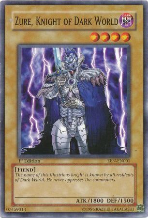 Zure Knight of Dark World EEN EN001 Common 1st Edition Zure Knight of Dark World EEN EN001 Common 1st Edition