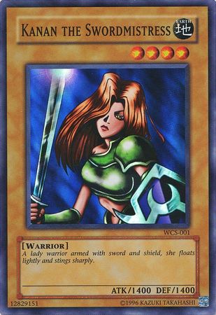 Kanan the Swordmistress WCS 001 Super Rare Yu Gi Oh Promo Cards Kanan the Swordmistress WCS 001 Super Rare Yu Gi Oh Promo Cards