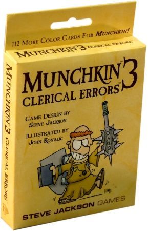Munchkin 3 Clerical Errors Steve Jackson Games Board Games A Z Munchkin 3 Clerical Errors Steve Jackson Games Board Games A Z