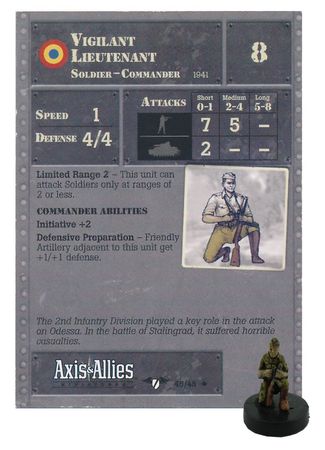 45 Vigilant Lieutenant Contested Skies Axis Allies Miniatures Uncommon Axis Allies Contested Skies 45 Vigilant Lieutenant Contested Skies Axis Allies Miniatures Uncommon Axis Allies Contested Skies