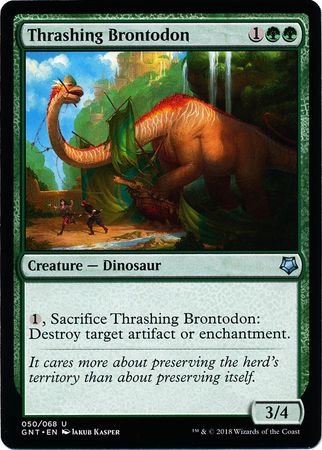 Thrashing Brontodon 050 068 Magic Game Night 2018 Box Set Singles Thrashing Brontodon 050 068 Magic Game Night 2018 Box Set Singles