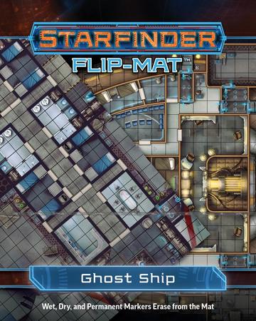 Starfinder Flip Mat Ghost Ship Paizo PZO 7309 Starfinder Roleplaying Game Starfinder Flip Mat Ghost Ship Paizo PZO 7309 Starfinder Roleplaying Game