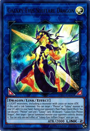 Galaxy Eyes Solflare Dragon SOFU EN042 Ultra Rare Unlimited Galaxy Eyes Solflare Dragon SOFU EN042 Ultra Rare Unlimited