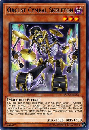 Orcust Cymbal Skeleton SOFU EN015 Rare Unlimited Soul Fusion Unlimited Singles Orcust Cymbal Skeleton SOFU EN015 Rare Unlimited Soul Fusion Unlimited Singles