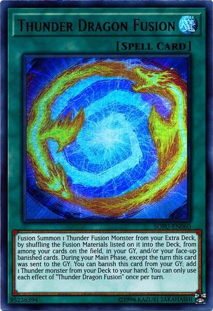 Thunder Dragon Fusion SOFU EN060 Ultra Rare Unlimited Soul Fusion Unlimited Singles Thunder Dragon Fusion SOFU EN060 Ultra Rare Unlimited Soul Fusion Unlimited Singles