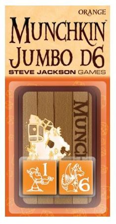 Munchkin Jumbo Orange D6 Dice Steve Jackson Games SJG5523B Munchkin Jumbo Orange D6 Dice Steve Jackson Games SJG5523B