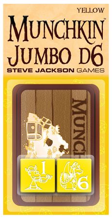 Munchkin Jumbo Yellow D6 Dice Steve Jackson Games SJG5523C Munchkin Jumbo Yellow D6 Dice Steve Jackson Games SJG5523C
