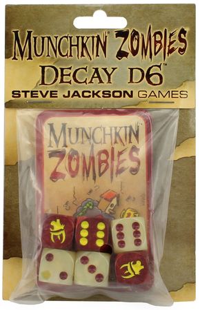 Munchkin Zombies Decay D6 Dice Set Steve Jackson Games SJG5563 Board Games A Z Munchkin Zombies Decay D6 Dice Set Steve Jackson Games SJG5563 Board Games A Z