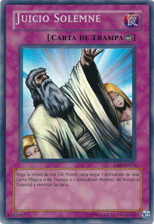 Juicio Solemne DB2 SP073 Super Rare Spanish Yugioh Cards Juicio Solemne DB2 SP073 Super Rare Spanish Yugioh Cards