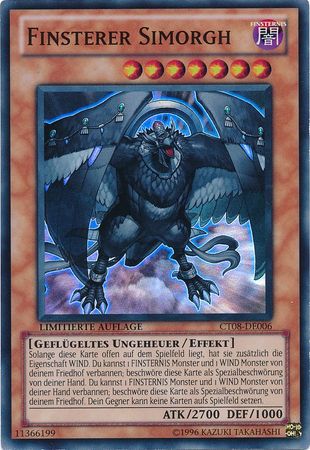Finsterer Simorgh CT08 DE006 Super Rare German Yugioh Cards Finsterer Simorgh CT08 DE006 Super Rare German Yugioh Cards