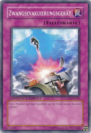 Zwangsevakuierungsgerat GLD2 DE046 Common German Yugioh Cards Zwangsevakuierungsgerat GLD2 DE046 Common German Yugioh Cards