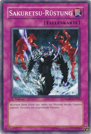 Sakuretsu Rustung SDDE DE033 Common 1st Edition German Yugioh Cards Sakuretsu Rustung SDDE DE033 Common 1st Edition German Yugioh Cards