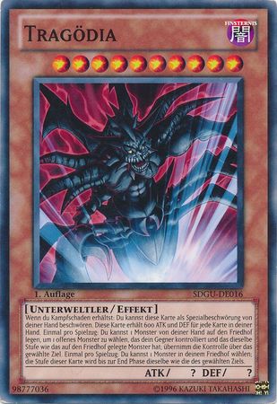Tragodia SDGU DE016 Common 1st Edition German Yugioh Cards Tragodia SDGU DE016 Common 1st Edition German Yugioh Cards