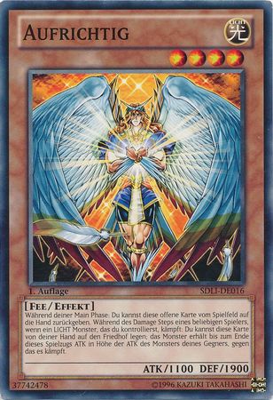 Aufrichtig SDLI DE016 Common 1st Edition German Yugioh Cards Aufrichtig SDLI DE016 Common 1st Edition German Yugioh Cards