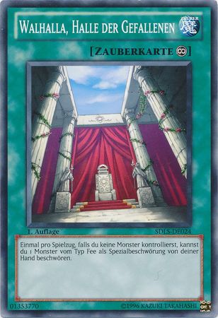 Walhalla Halle der Gefallenen SDLS DE024 Common 1st Edition German Yugioh Cards Walhalla Halle der Gefallenen SDLS DE024 Common 1st Edition German Yugioh Cards