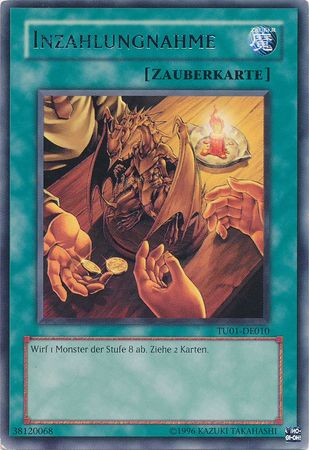 Inzahlungnahme TU01 DE010 Rare German Yugioh Cards Inzahlungnahme TU01 DE010 Rare German Yugioh Cards