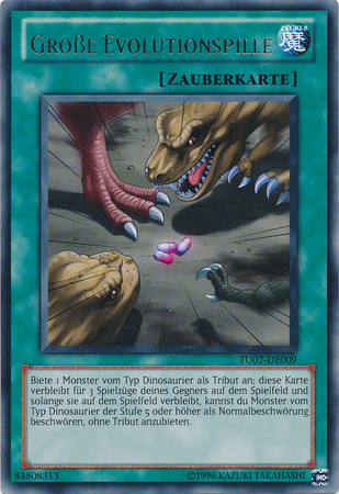 GroBe Evolutionspille TU07 DE009 Rare German Yugioh Cards GroBe Evolutionspille TU07 DE009 Rare German Yugioh Cards